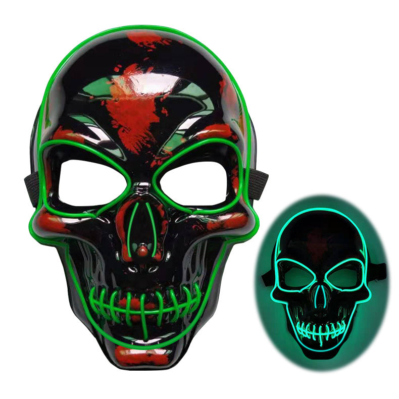 Halloween Skeleton LED Glow Scary Mask