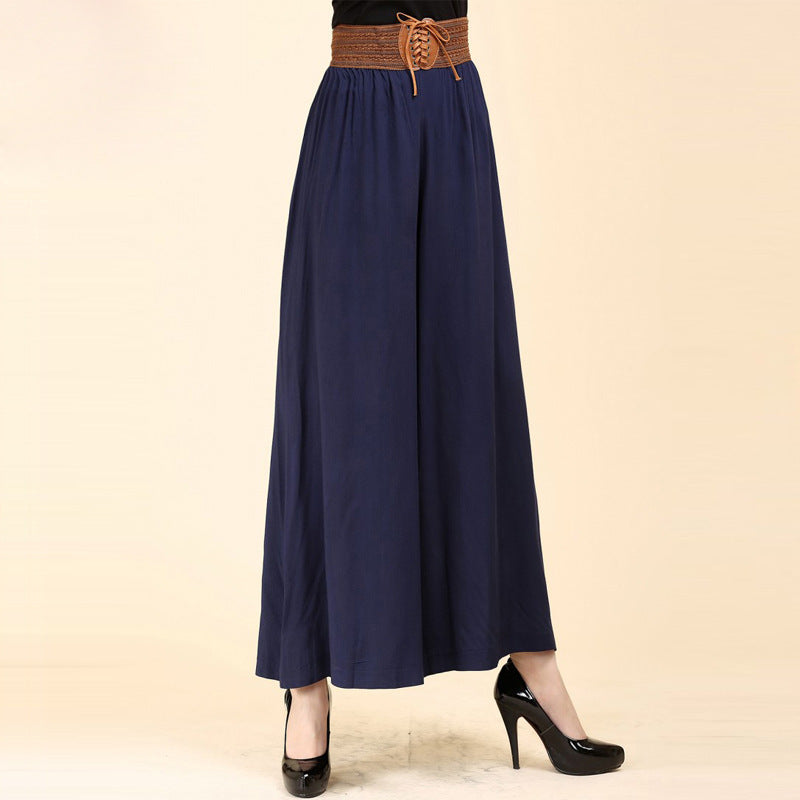 Women's Loose Cotton And Linen Wide Leg Pants