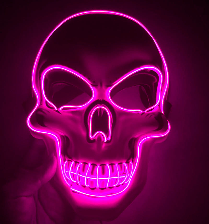 Halloween Skeleton LED Glow Scary Mask