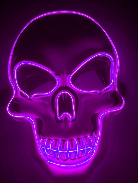 Halloween Skeleton LED Glow Scary Mask