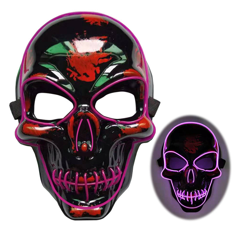 Halloween Skeleton LED Glow Scary Mask