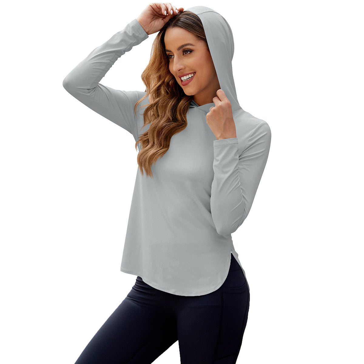 UPF 50 Sun Protection Shirt Hoodie SPF Long Sleeve for women