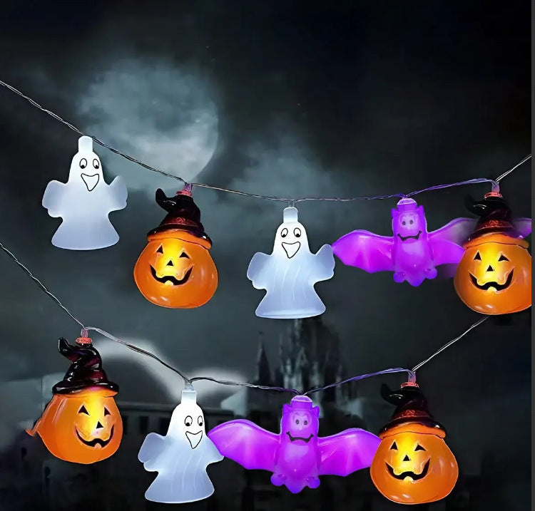 Halloween PVC Soft Light Chain – Pumpkin Ghost Bat