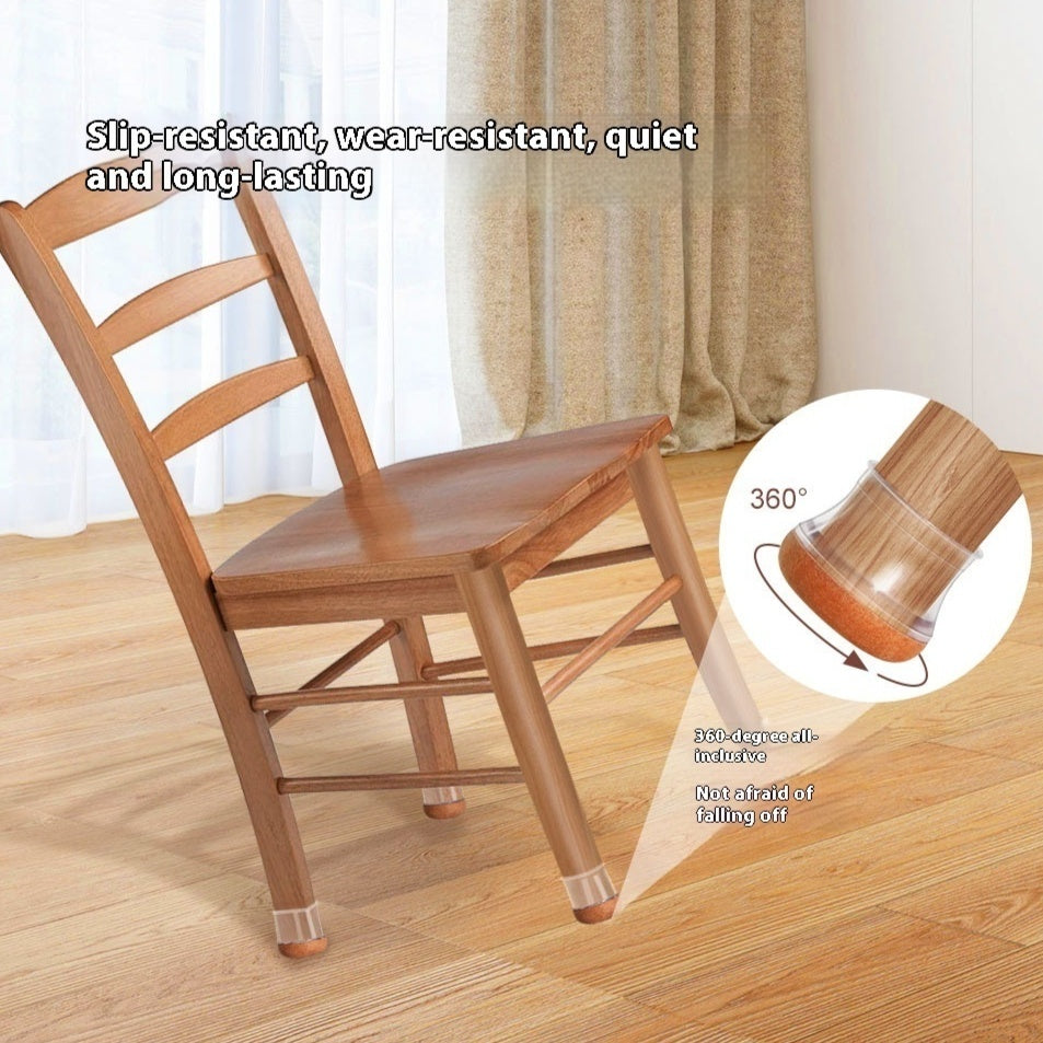 Square All-inclusive Bottom Felt Silicone Stool Chair Leg Cap Protection Table