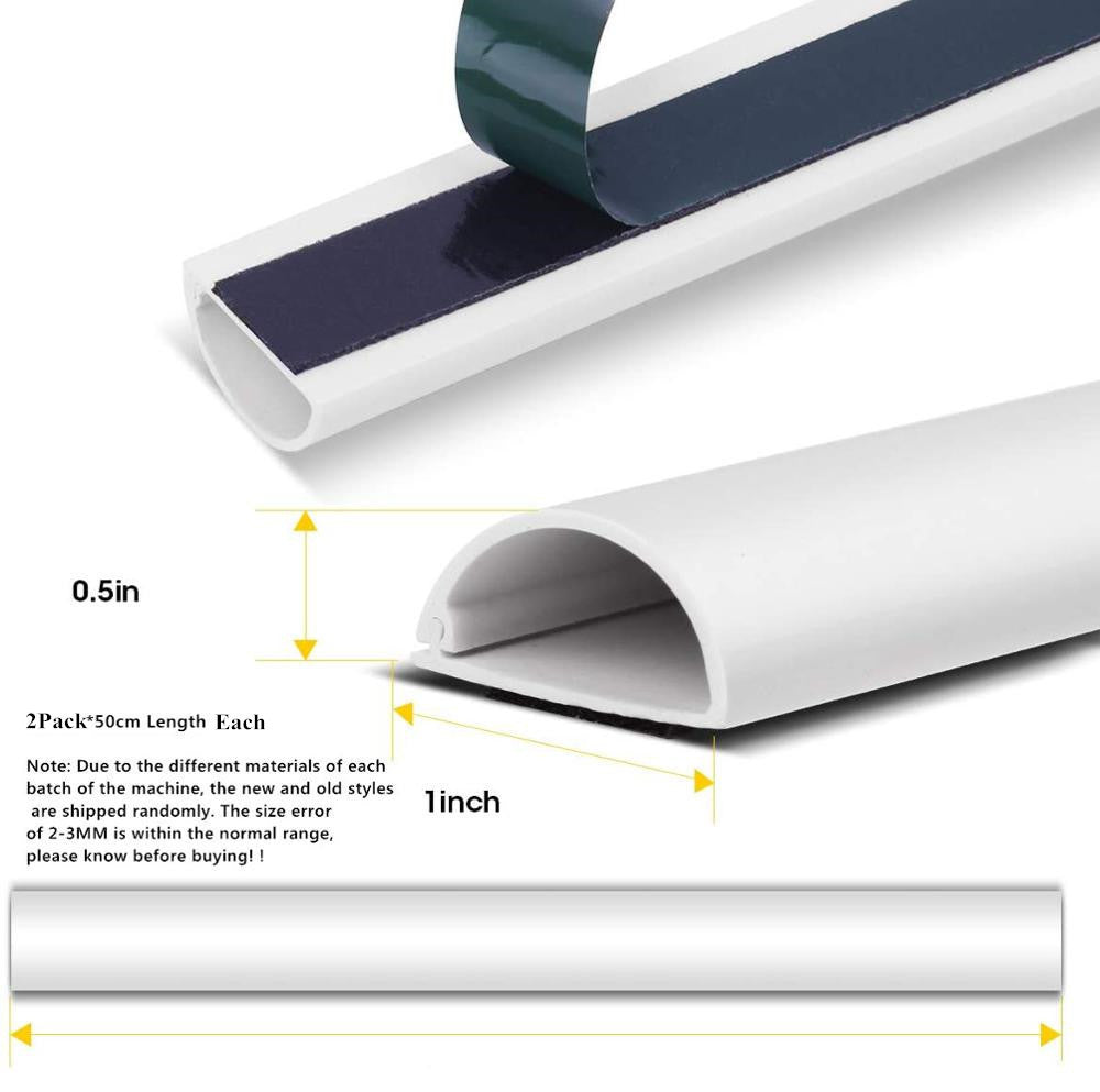 D Channel Cable Raceway,On-Wall Cable Concealer Cord Cover W