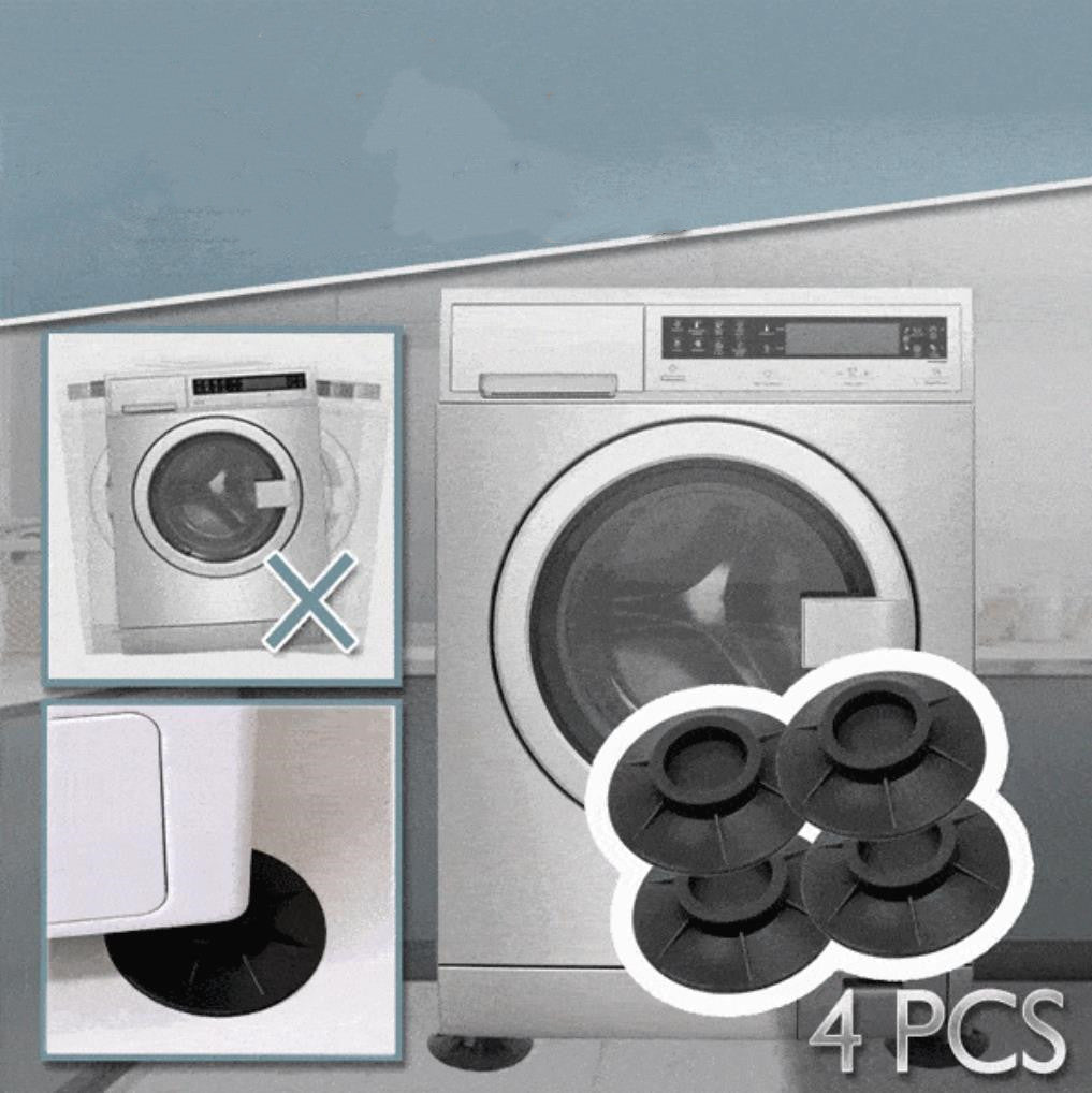 Non-slip Rubber Washing Machine Foot Pad Furniture Fixed Base Black Floor Mat Rubber Feet Shock Proof Pads Noise Reduction