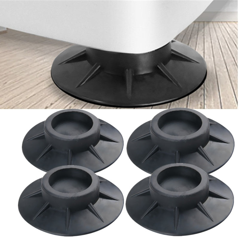 Non-slip Rubber Washing Machine Foot Pad Furniture Fixed Base Black Floor Mat Rubber Feet Shock Proof Pads Noise Reduction