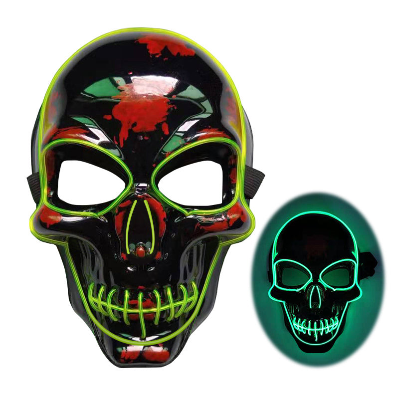 Halloween Skeleton LED Glow Scary Mask