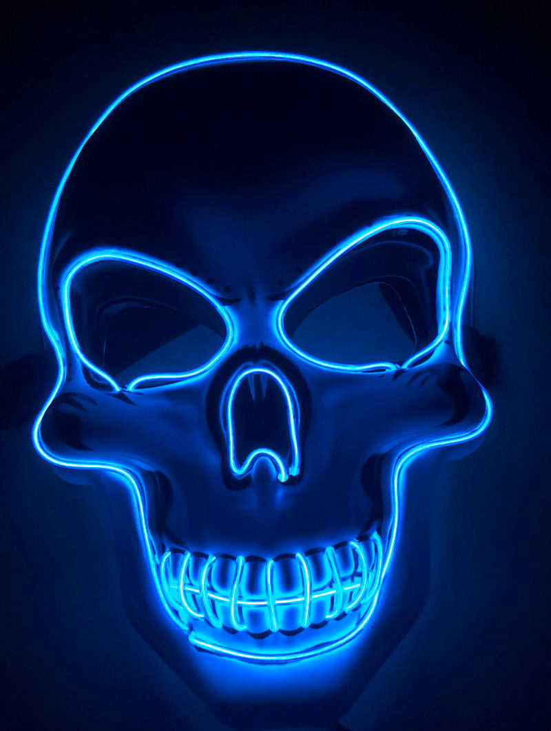 Halloween Skeleton LED Glow Scary Mask