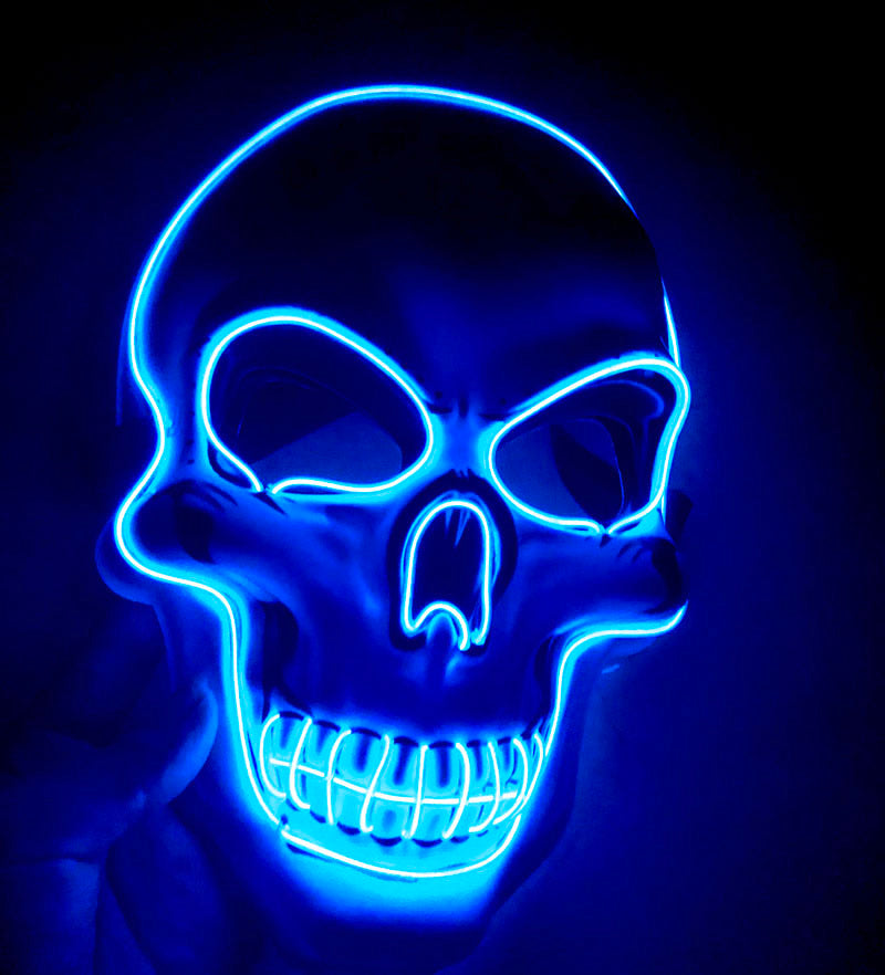 Halloween Skeleton LED Glow Scary Mask
