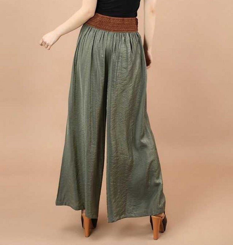 Women's Loose Cotton And Linen Wide Leg Pants