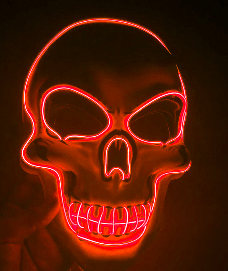 Halloween Skeleton LED Glow Scary Mask