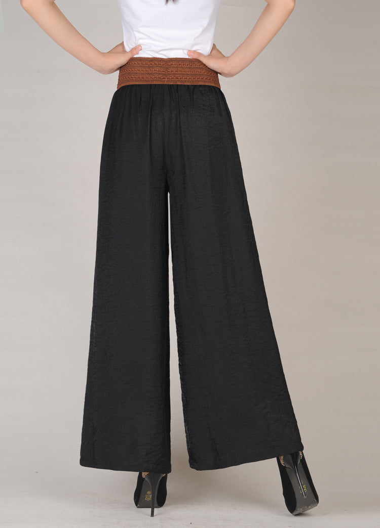 Women's Loose Cotton And Linen Wide Leg Pants