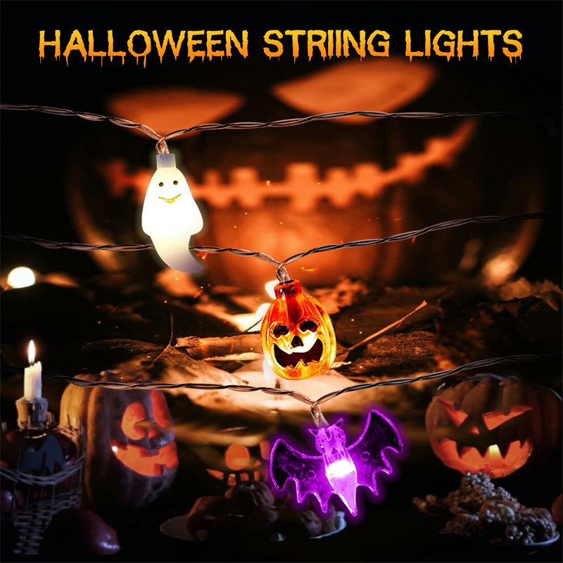 LED Halloween Pumpkin Spider Bat Skull Lamp Party Halloween Lantern Light