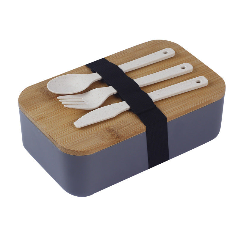 Student Japanese Lunch Box Sealed Crisper For Free Knife, Fork And Spoon