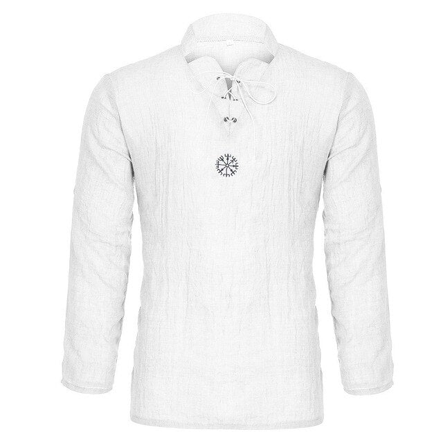 Summer Men's shirt Camisa New Style Long sleeve Loose shirt Personality Cotton-linen Pure Blouse Top Streetwear Camisa masculina-7