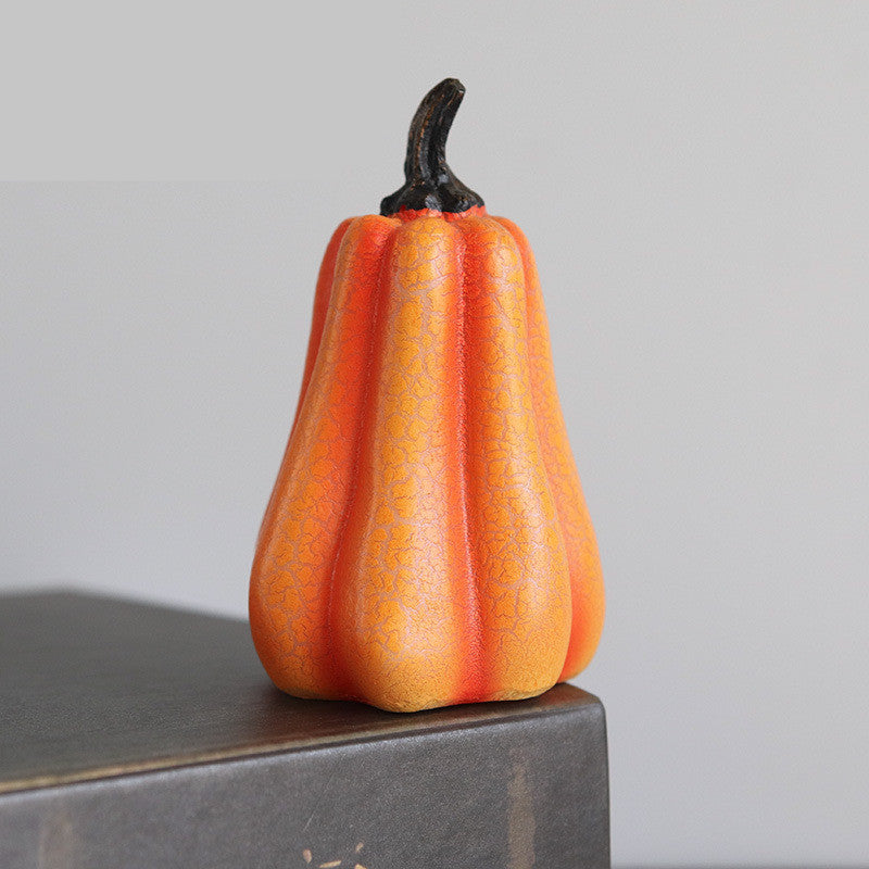New Halloween Pumpkin Lantern Simulation LED Candle Lamp Resin Luminous