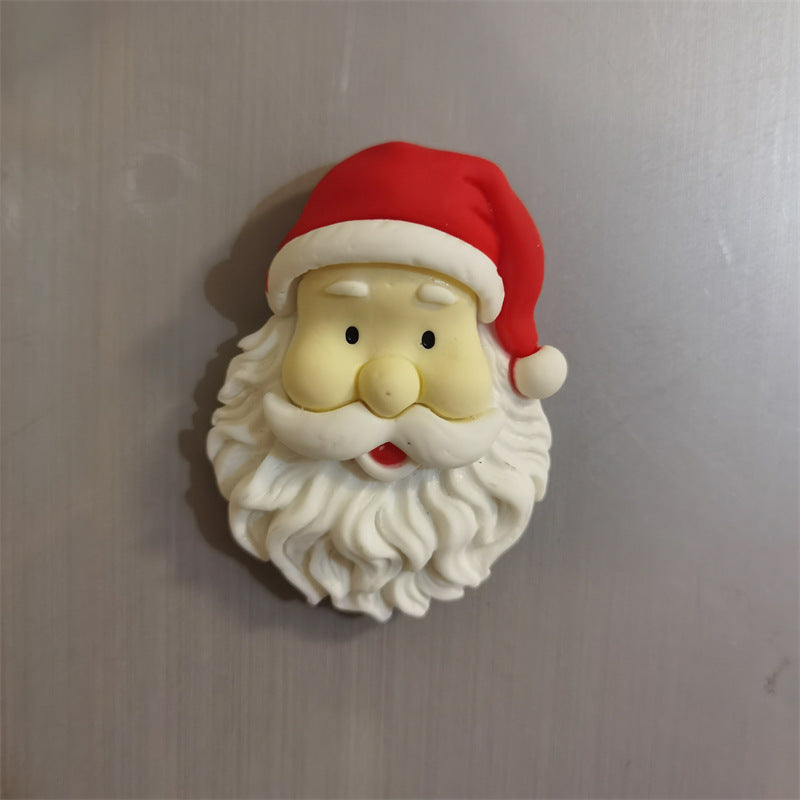 Fridge Magnet Of Christmas Elk Santa Claus Snowman Magnet Message Board Decoration