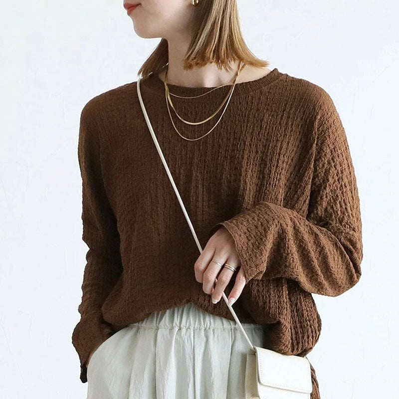 Spring And Autumn Long-sleeved T-shirt For Women