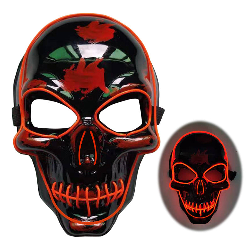 Halloween Skeleton LED Glow Scary Mask